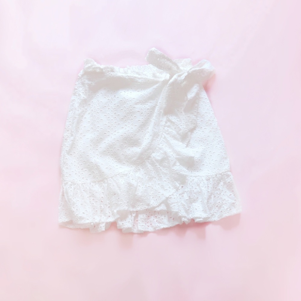 sabo skirt ⋆ eyelet faux wrap skirt